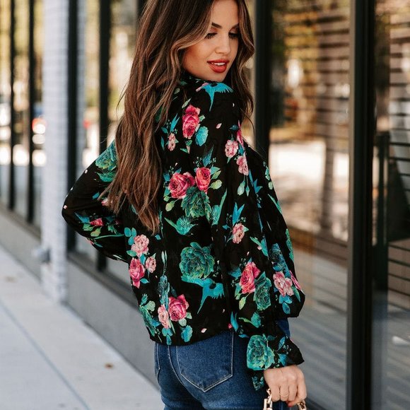 RIOS FLORAL LACE BLOUSE - Picture 11 of 11